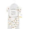 imageHudson Baby Unisex Baby Cotton Layette SetHappy Little One Safari
