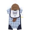imageHudson Baby Unisex Baby Cotton Layette SetNavy Handsome Daddy