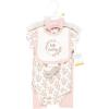 imageHudson Baby Unisex Baby Cotton Layette SetPink Taupe Darling