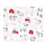 imageHudson Baby Unisex Baby Cotton Muslin Swaddle Blankets Woodland 3PackBoy Farm Animals