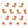 imageHudson Baby Unisex Baby Cotton Muslin Swaddle Blankets Woodland 3PackOrange Foxes