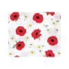 imageHudson Baby Unisex Baby Cotton Muslin Swaddle Blankets Woodland 3PackRed Poppy Daisy