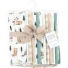 imageHudson Baby Unisex Baby Flannel Burp Cloth 12pk Fun Desert One SizeBrown  Green  Orange