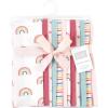 imageHudson Baby Unisex Baby Flannel Burp Cloth 12pk Fun Desert One SizeCreative Rainbow
