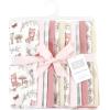 imageHudson Baby Unisex Baby Flannel Burp Cloth 12pk Fun Desert One SizeGirl Woodland Pals