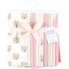 imageHudson Baby Unisex Baby Flannel Burp Cloth 12pk Fun Desert One SizePink Taupe Bear