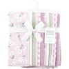 imageHudson Baby Unisex Baby Flannel Burp Cloth 12pk Fun Desert One SizePurple Dainty Floral