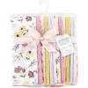 imageHudson Baby Unisex Baby Flannel Burp Cloth 12pk Fun Desert One SizeSoft Painted Floral