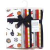 imageHudson Baby Unisex Baby Flannel Burp Cloth 12pk Fun Desert One SizeSports Fan