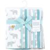 imageHudson Baby Unisex Baby Flannel Burp Cloth 12pk Fun Desert One SizeTeal Elephant