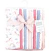 imageHudson Baby Unisex Baby Flannel Burp Cloth 12pk Fun Desert One SizeUnicorns Rainbows