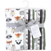 imageHudson Baby Unisex Baby Flannel Burp Cloth 12pk Fun Desert One SizeWoodland Faces