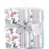 imageHudson Baby Unisex Baby Flannel Burp Cloth 12pk Fun Desert One SizeZoo Animals