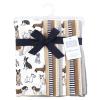 imageHudson Baby Unisex Baby Flannel Burp Cloth 12pk Handsome Dogs One Size