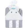 imageHudson Baby Unisex Baby Hooded Towel and Five Washcloths Modern Giraffe One SizeGray Elephant
