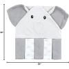 imageHudson Baby Unisex Baby Hooded Towel and Five Washcloths Modern Giraffe One SizeGray Elephant