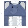 imageHudson Baby Unisex Baby Hooded Towel and Five Washcloths Modern Giraffe One SizeSailor Elephant
