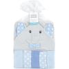 imageHudson Baby Unisex Baby Hooded Towel and Five Washcloths Modern Giraffe One SizeWhite Dots Gray Elephant