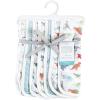 imageHudson Baby Unisex Baby Muslin Burp Cloth 7pk Forest Animals One SizeDino