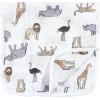 imageHudson Baby Unisex Baby Muslin Burp Cloth 7pk Forest Animals One SizeModern Neutral Safari