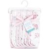 imageHudson Baby Unisex Baby Muslin Burp Cloth 7pk Forest Animals One SizePastel Floral