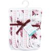imageHudson Baby Unisex Baby Muslin Burp Cloth 7pk Forest Animals One SizeRose