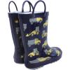 imageHudson Baby Unisex Baby Rain BootsNavy Construction