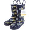 imageHudson Baby Unisex Baby Rain BootsNavy Construction