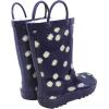 imageHudson Baby Unisex Baby Rain BootsNavy Ditsy Daisy