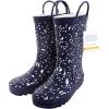 imageHudson Baby Unisex Baby Rain BootsNavy Stars and Moon