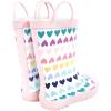 imageHudson Baby Unisex Baby Rain BootsPastel Hearts