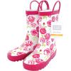 imageHudson Baby Unisex Baby Rain BootsPink Roses