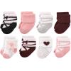 imageHudson Baby Unisex Cotton Rich Baby Terry Socks 16PackBallet Burgundy
