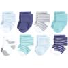 imageHudson Baby Unisex Cotton Rich Baby Terry Socks 16PackGray Whale