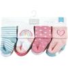 imageHudson Baby Unisex Cotton Rich Baby Terry Socks 16PackModern Rainbow