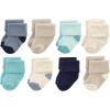 imageHudson Baby Unisex Cotton Rich Baby Terry Socks 16PackNavy Taupe