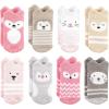 imageHudson Baby Unisex Cotton Rich Baby Terry Socks 16PackPink Girl Woodland