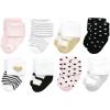imageHudson Baby Unisex Cotton Rich Baby Terry Socks 16PackSilver Gold Pink