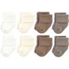 imageHudson Baby Unisex Cotton Rich Baby Terry Socks 16PackSolid Beige Brown