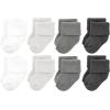imageHudson Baby Unisex Cotton Rich Baby Terry Socks 16PackSolid Gray White