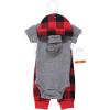 imageHudson Baby Unisex Thermal Preemie Layette Set 4pc Short Sleeve OutfitBuffalo Plaid