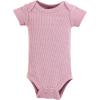 imageHudson Baby Unisex Thermal Preemie Layette Set 4pc Short Sleeve OutfitDusty Rose Floral