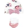 imageHudson Baby Unisex Thermal Preemie Layette Set 4pc Short Sleeve OutfitDusty Rose Floral