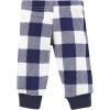 imageHudson Baby Unisex Thermal Preemie Layette Set 4pc Short Sleeve OutfitNavy Plaid