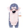 imageHudson Baby Unisex Thermal Preemie Layette Set 4pc Short Sleeve OutfitNavy Toile
