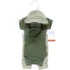 imageHudson Baby Unisex Thermal Preemie Layette Set 4pc Short Sleeve OutfitSage Dinosaur