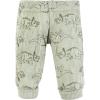 imageHudson Baby Unisex Thermal Preemie Layette Set 4pc Short Sleeve OutfitSage Dinosaur