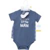 imageHudson Baby babygirls Bodysuit Short and SockMamas Little Man