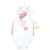 imageHudson Baby babygirls Bodysuit Short and SockSweet Peach