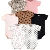 imageHudson Baby Baby Girls Cotton Bodysuits 7packCinnamon Pink Prints